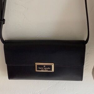 Kate Spade Black Structured Crossbody Bag